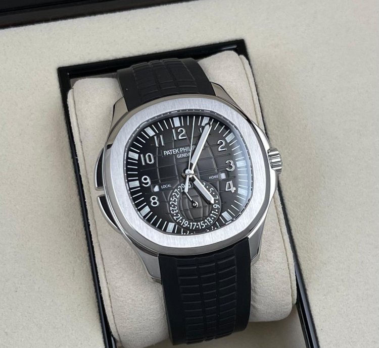 Patek Philippe Aquanaut Travel Time 5164 Dual Time Zone Complete Set In Stock