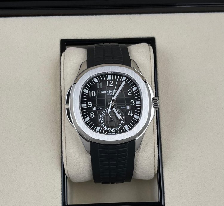 Patek Philippe Aquanaut Travel Time 5164 Dual Time Zone Complete Set In Stock