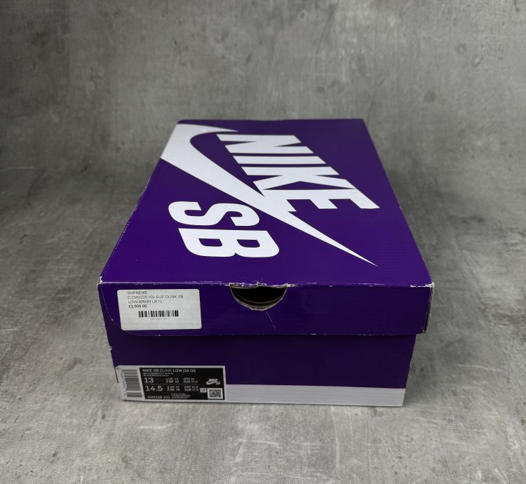 Nike Sb Dunk Low Og Supreme Stars Barkroot Brown