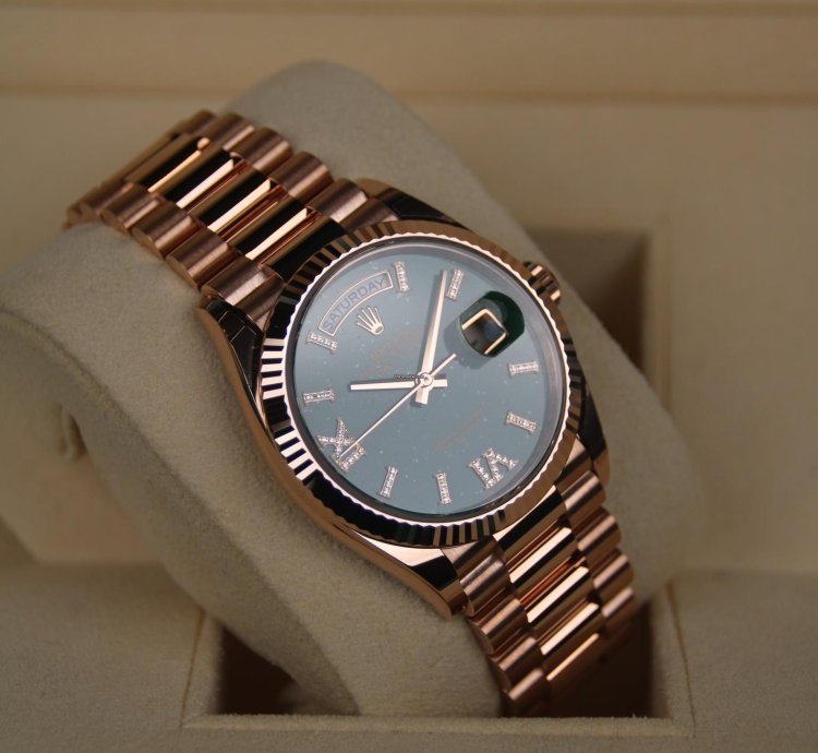 Rolex Day-date 36 Aventurine Dial New 2025 Full Set
