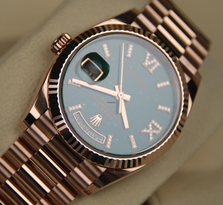 Rolex Day-date 36 Aventurine Dial New 2025 Full Set