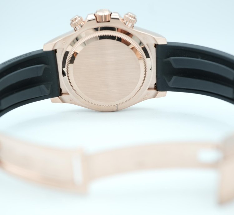 Rolex Daytona 126515ln Cosmograph Daytona 18k Rose Gold Oysterflex Black Dial Complete Set 2024