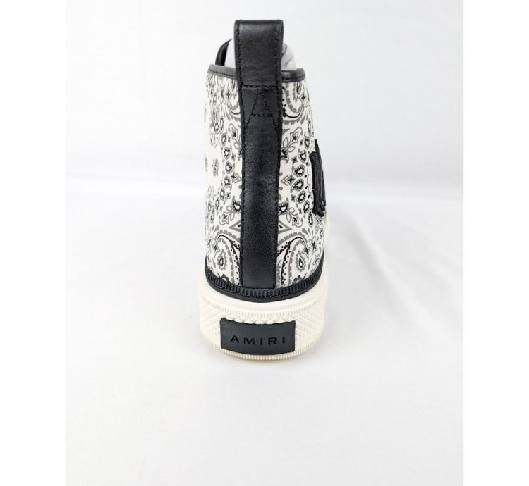 O1rshd1 Bandana Ma Court Hi Top Sneakers In White Black