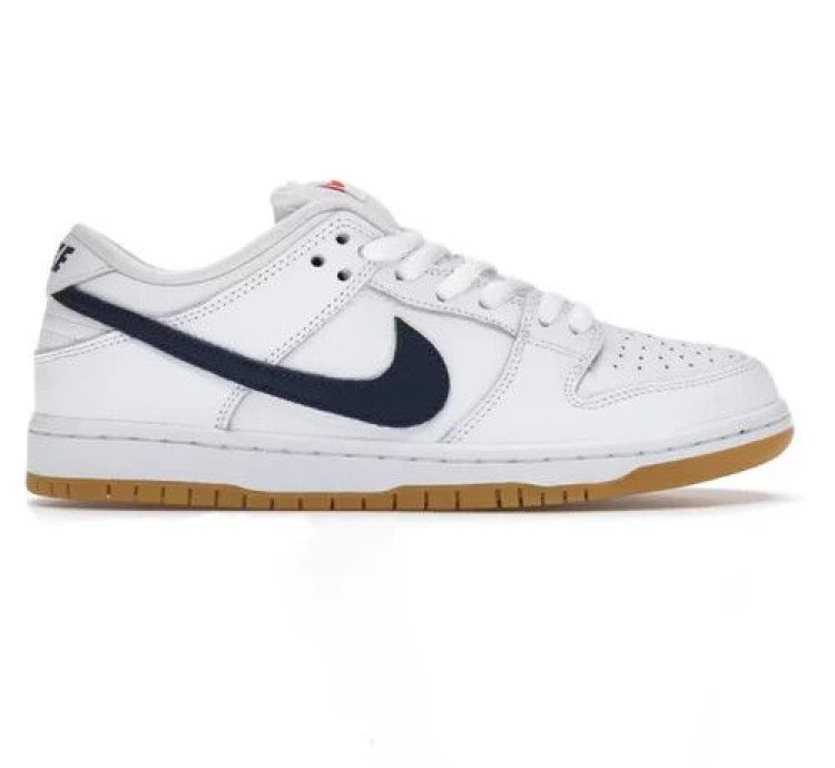 Nike Sb Dunk Low Orange Label White Navy