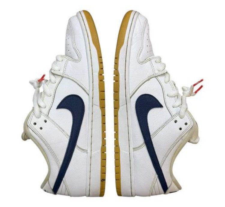 Nike Sb Dunk Low Orange Label White Navy