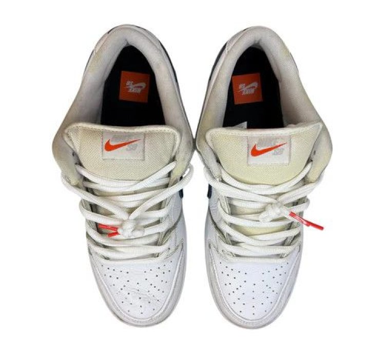 Nike Sb Dunk Low Orange Label White Navy