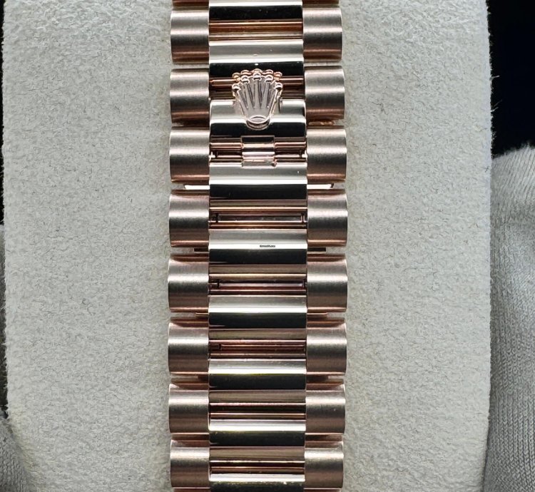 Rolex Day-date 36 Blue-green Diamond Baguette Dial Unworn