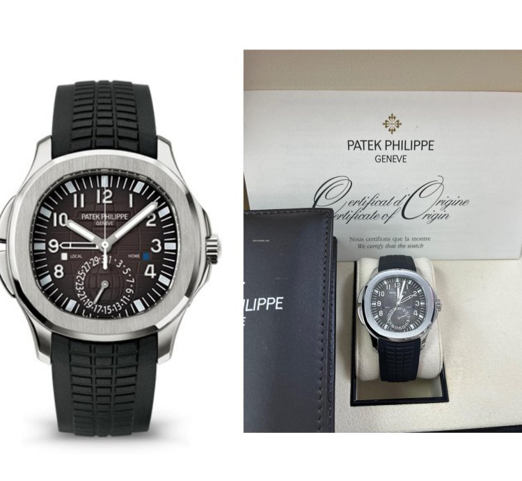 Patek Philippe Aquanaut Travel Time Black Dial 5164a-001