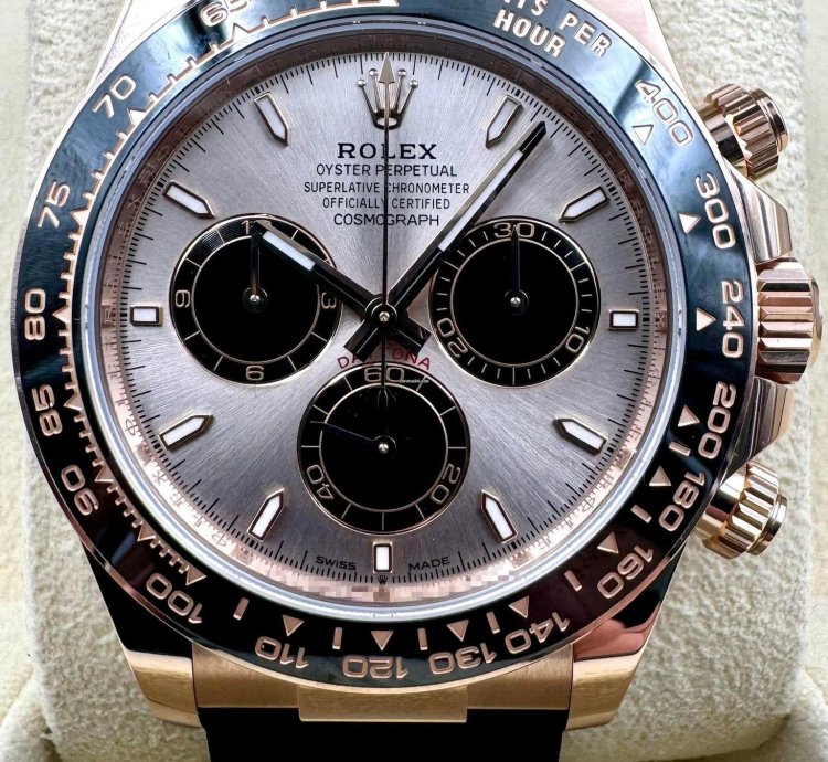 Rolex Daytona 126515ln Rose Gold Oysterflex Sundust Dial Unworn 2024