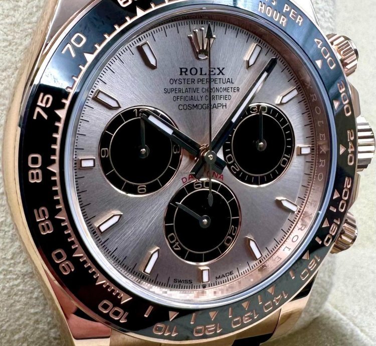 Rolex Daytona 126515ln Rose Gold Oysterflex Sundust Dial Unworn 2024