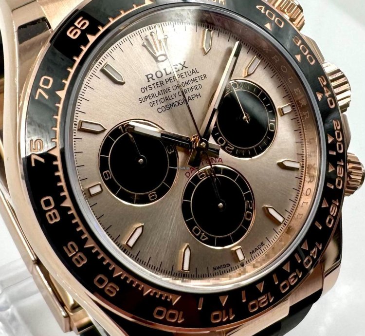 Rolex Daytona 126515ln Rose Gold Oysterflex Sundust Dial Unworn 2024