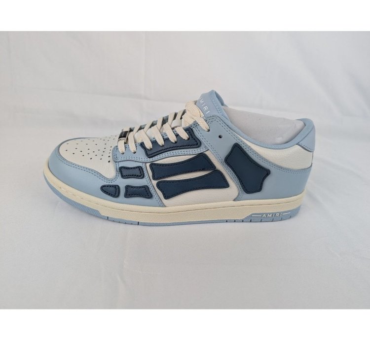 O1rshd1 Skeleton Top Low Sneakers In Baby Blue White