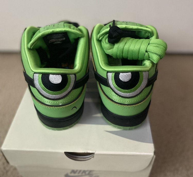 Nike Sb Dunk Low Powerpuff Girls Buttercup Size 6 5
