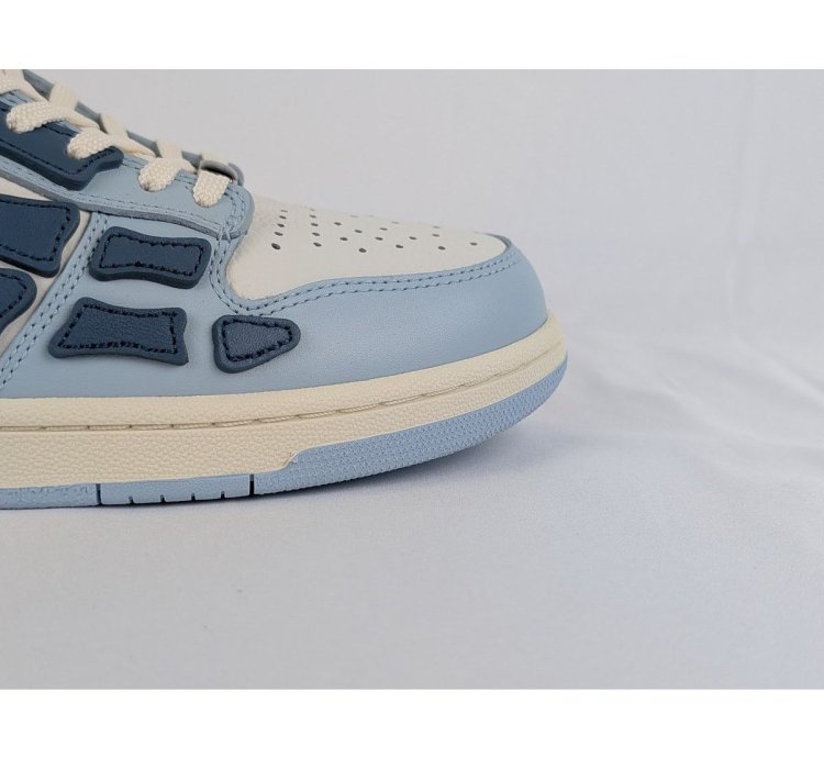 O1rshd1 Skelton Top Low Sneakers In Baby Blue White