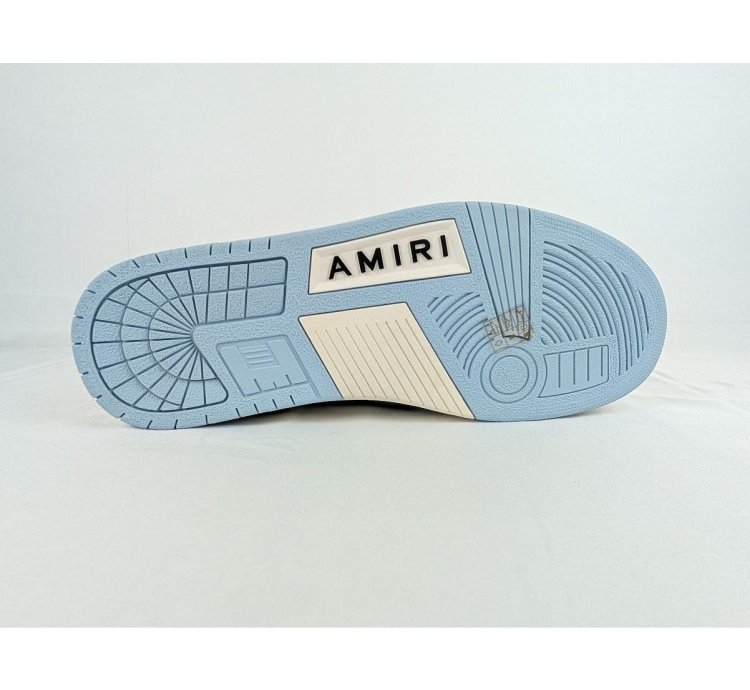 O1rshd1 Skelton Top Low Sneakers In Baby Blue White