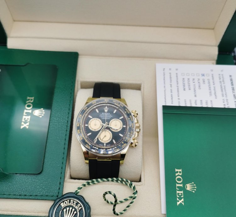 Rolex Daytona 126518ln - Gold Black Dial - 2024 Full Set - Genuine Rolex
