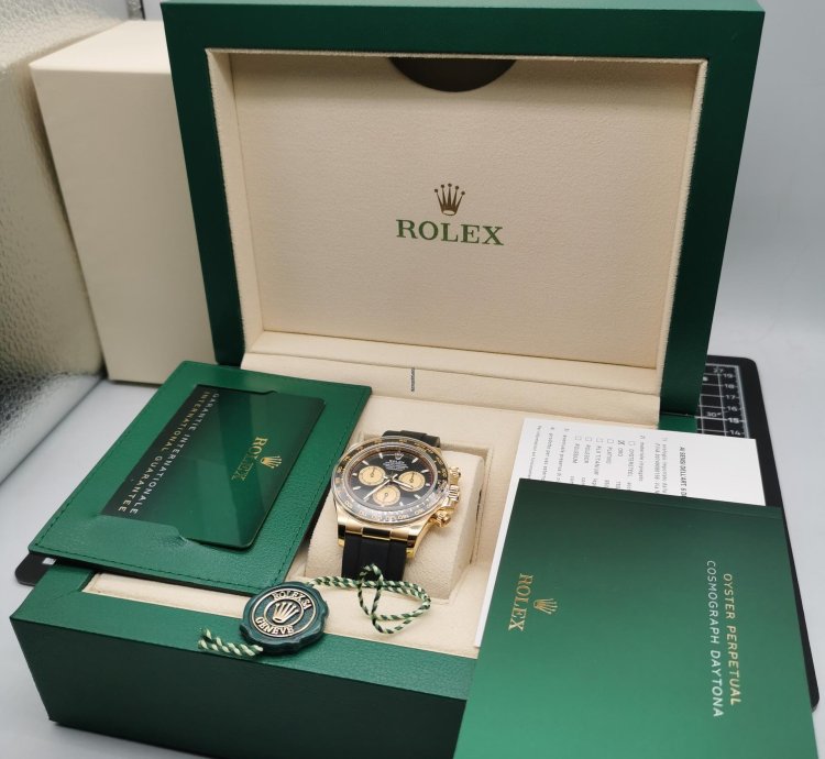 Rolex Daytona 126518ln - Gold Black Dial - 2024 Full Set - Genuine Rolex