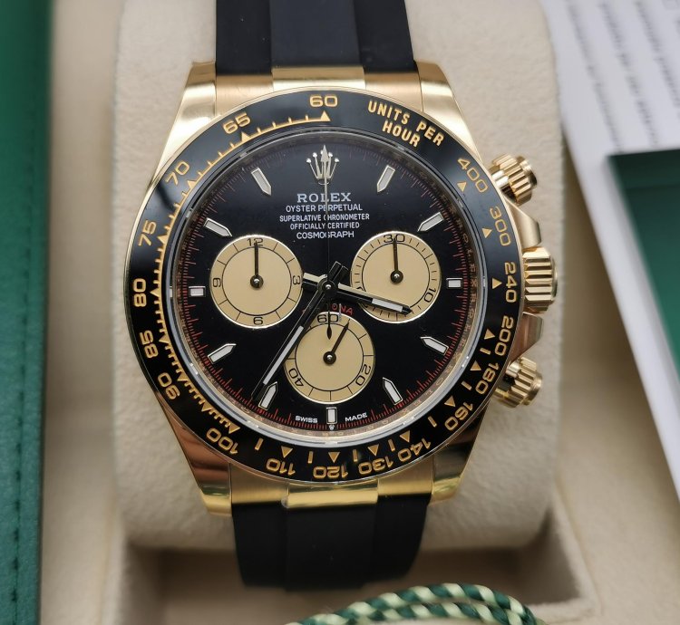 Rolex Daytona 126518ln - Gold Black Dial - 2024 Full Set - Genuine Rolex