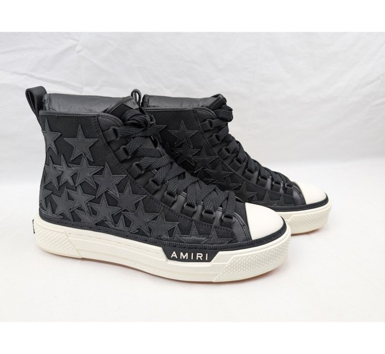 O1rshd1 Stars Court Hi-top Sneakers In Black White