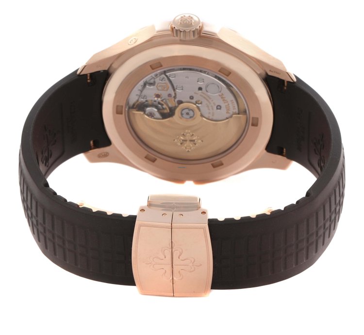 Patek Philippe Aquanaut Travel Time Rose Gold Mens Watch 5164r
