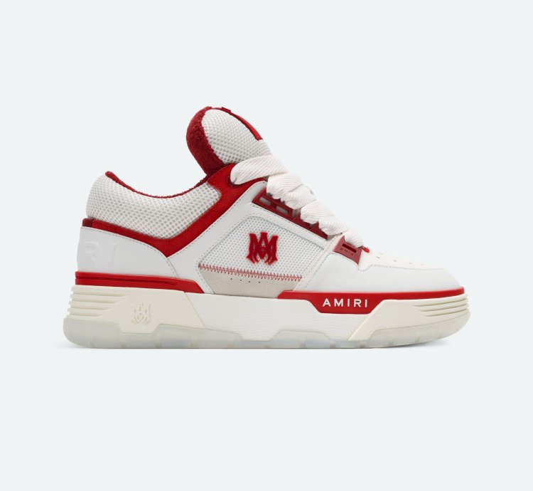 O1s1wg110325 Ma-1 Low-top Sneakers In White Red