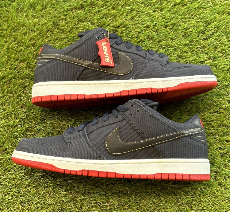 Nike Sb Dunk Low Premium Levi Navy Denim - 573901 447