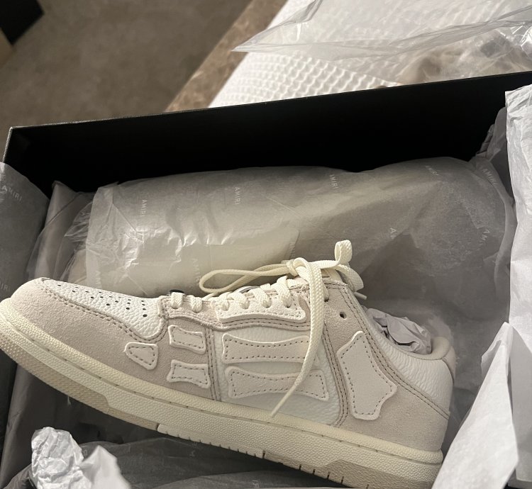 Off-white Amiri Skel Leather Low-top Sneakers