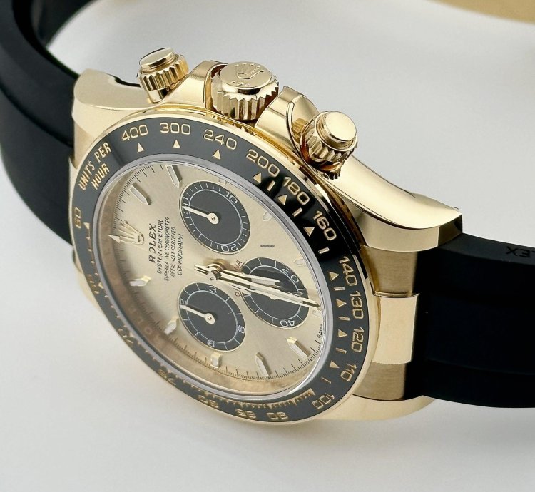 Rolex Daytona 126518ln Yellow Gold Champagne Black Dial 2024