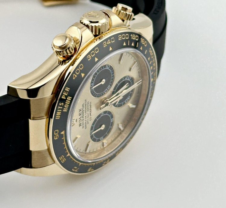 Rolex Daytona 126518ln Yellow Gold Champagne Black Dial 2024