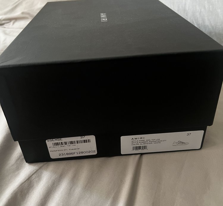 Off-white Amiri Skel Leather Low-top Sneakers