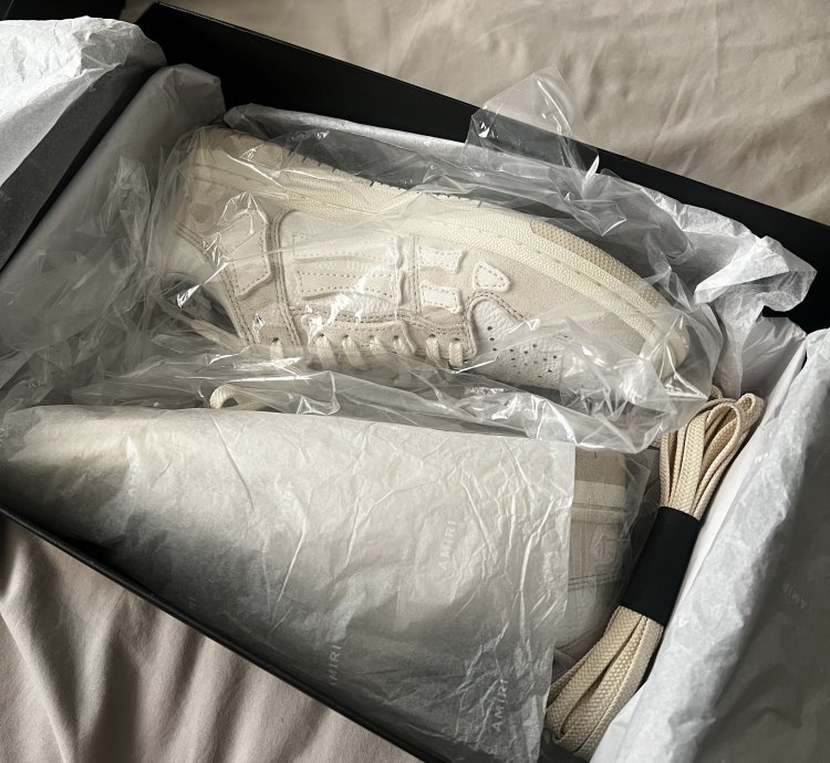 Off-white Amiri Skel Leather Low-top Sneakers