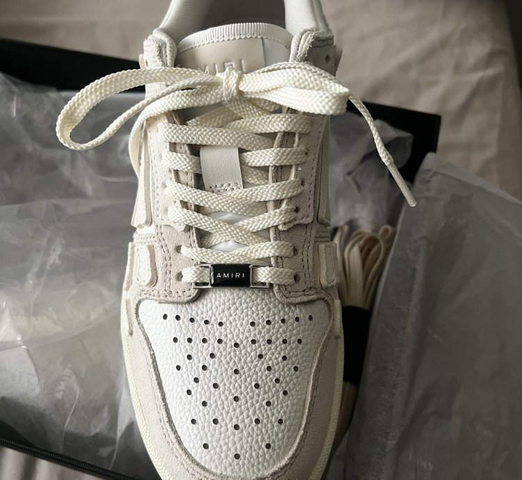 Off-white Amiri Skel Leather Low-top Sneakers