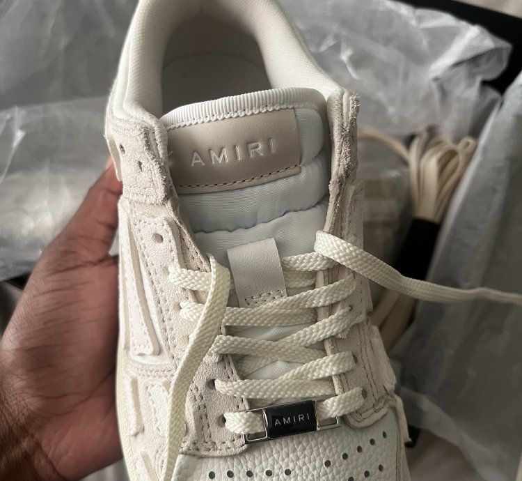 Off-white Amiri Skel Leather Low-top Sneakers