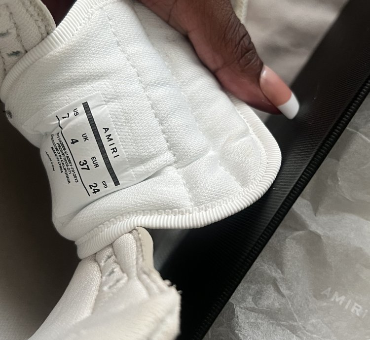Off-white Amiri Skel Leather Low-top Sneakers