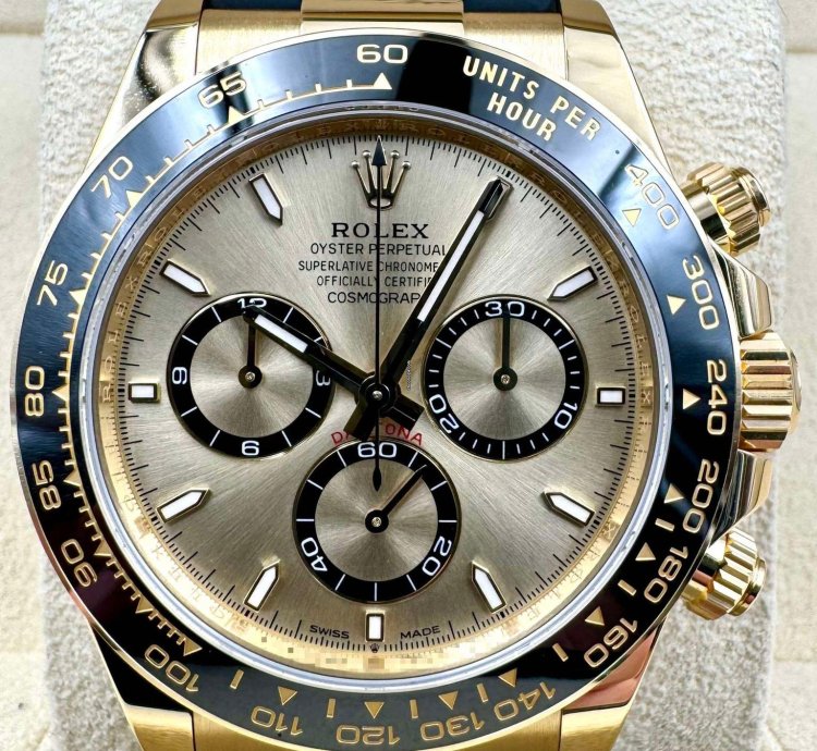 Rolex Daytona 126518ln Yellow Gold Oysterflex Champagne Dial Unworn 2024