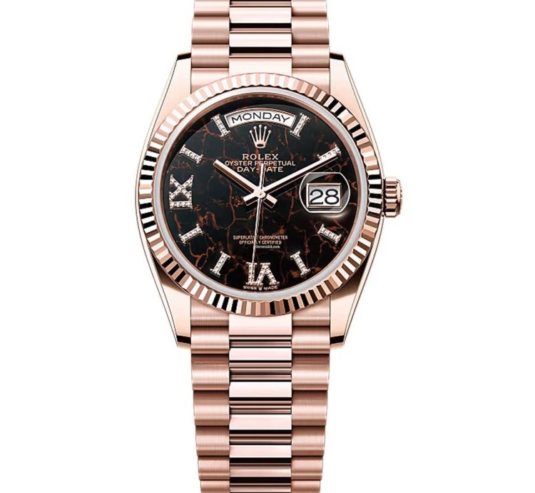 Rolex Day-date 36 Eisenkiesel Diamond Dial