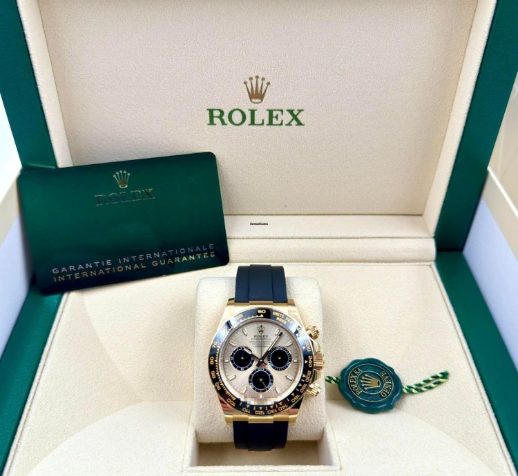 Rolex Daytona 126518ln Yellow Gold Oysterflex Champagne Yml Dial Unworn 2024
