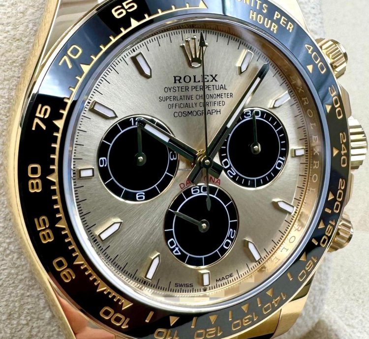 Rolex Daytona 126518ln Yellow Gold Oysterflex Champagne Yml Dial Unworn 2024