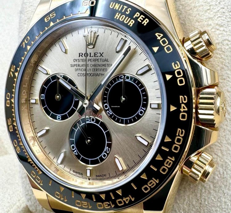 Rolex Daytona 126518ln Yellow Gold Oysterflex Champagne Yml Dial Unworn 2024