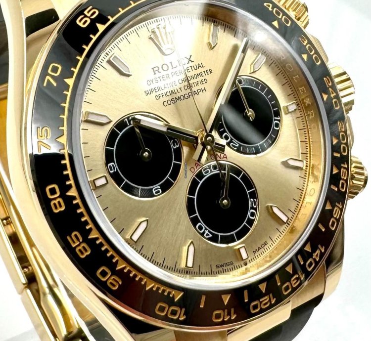 Rolex Daytona 126518ln Yellow Gold Oysterflex Champagne Yml Dial Unworn 2024