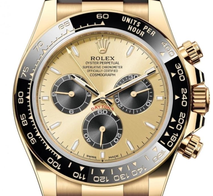 Rolex Daytona 126518ln Yellow Gold Oysterflex Champagne Yml Dial Unworn 2024
