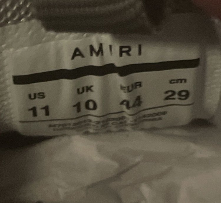 Rare Amiri Bone Runner Grey