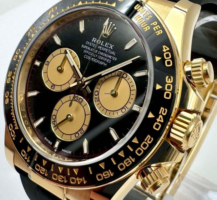 Rolex Daytona 126518ln Yellow Gold Oysterflex Paul Newman Dial Unworn 2024