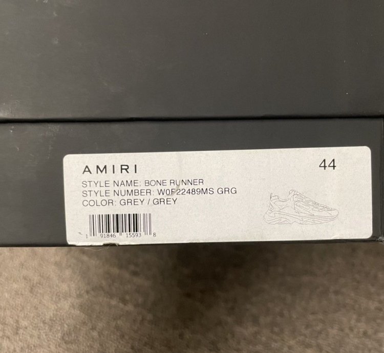 Rare Amiri Bone Runner Grey