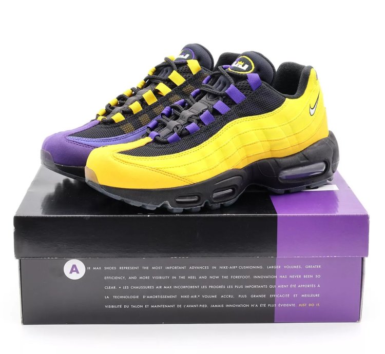Nike Air Max 95 Nrg Lebron Lakers Amarillo Court Purple Cz3624-001