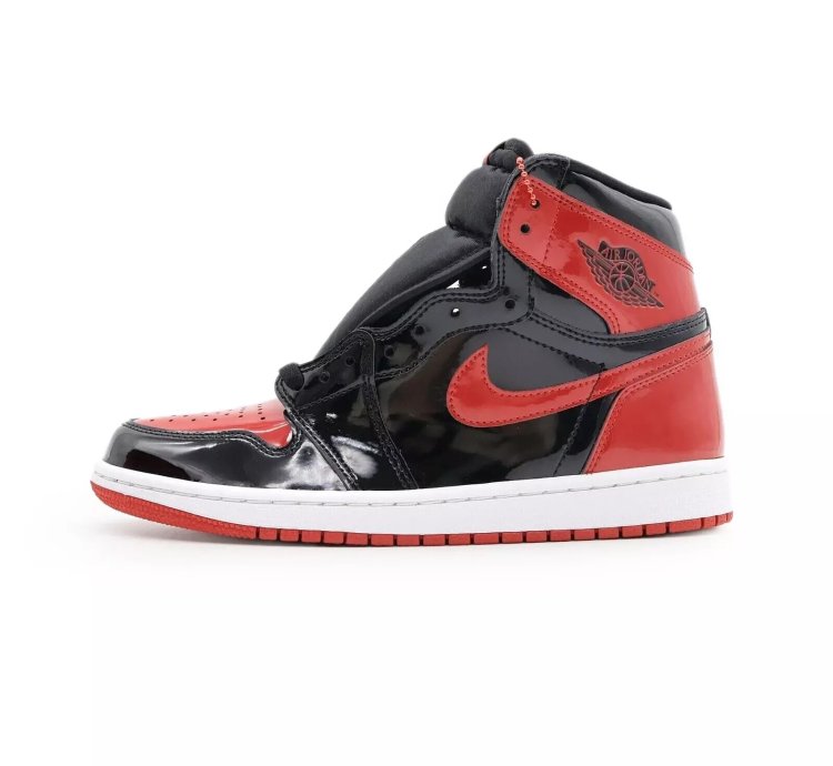 Nike Air Jordan 1 Retro High Og Patent Bred Varsity Red Black 555088-063