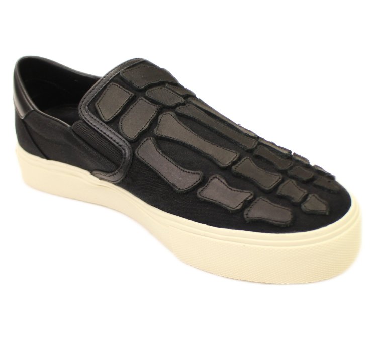 Skel Toe Slip On Black Sneakers Size 40