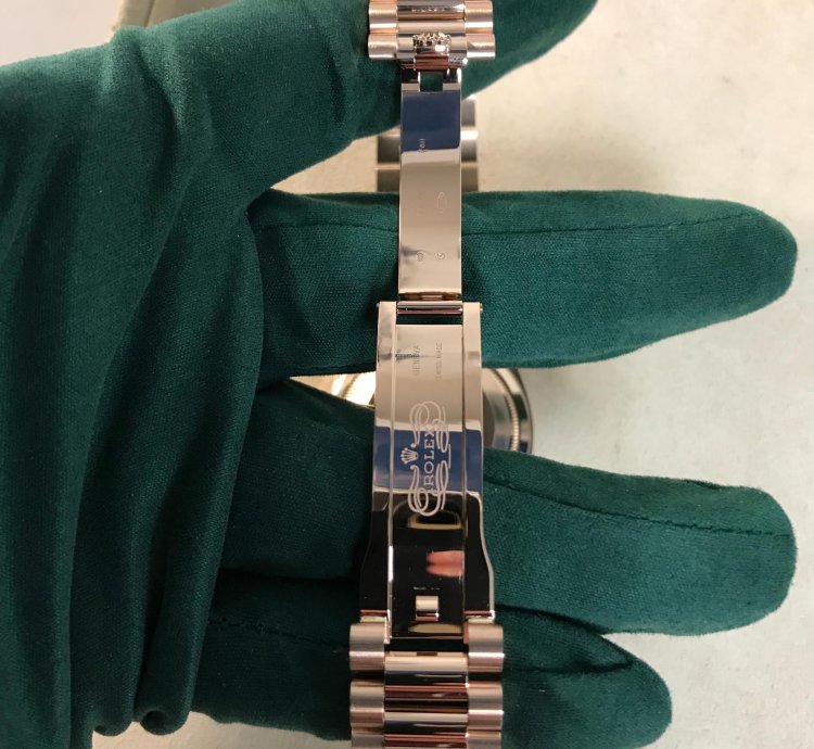 Rolex Day-date 36 Everose Gold Diamond President Slate 128345rbr-0052