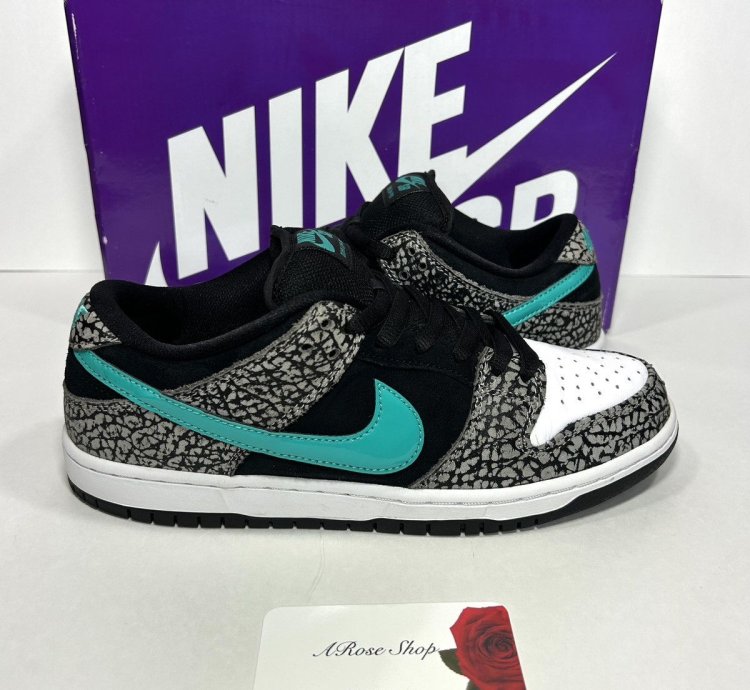 Nike Sb Dunk Low Pro Atmos Elephant Shoes Size 8