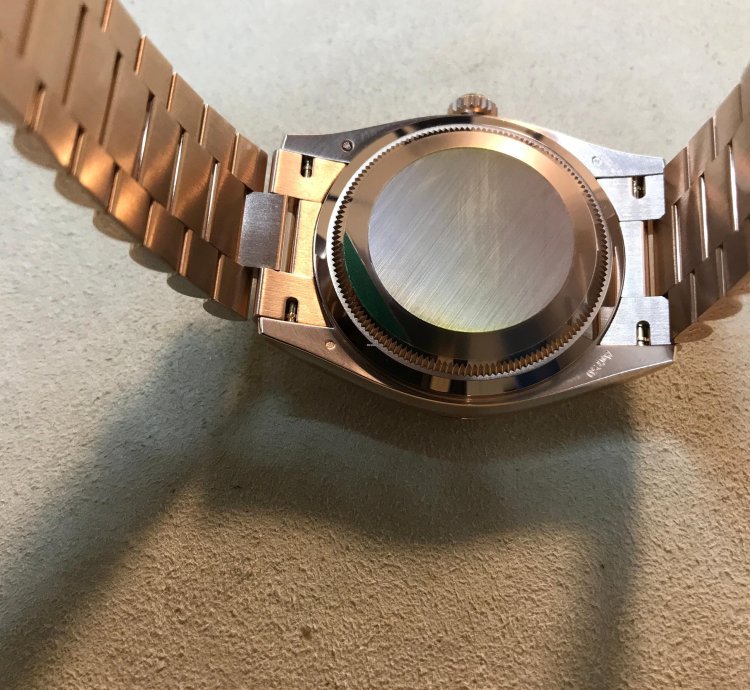 Rolex Day-date 36 Everose Gold Fluted Rose-diamond President 128235-0009